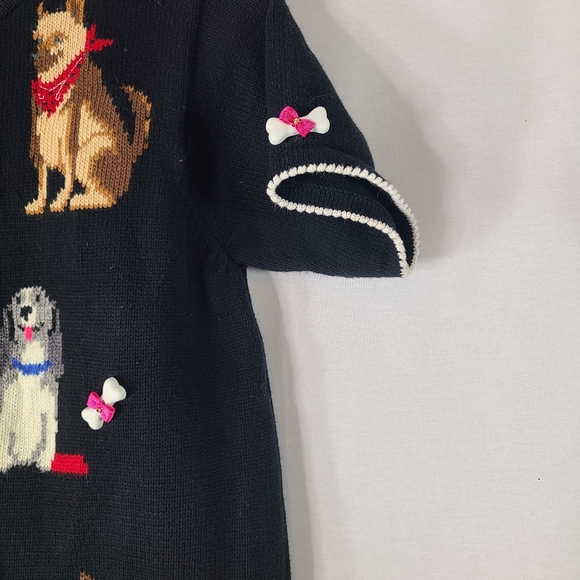 Vintage knit dog button up shirt- Size small womens - Picture 5 of 6